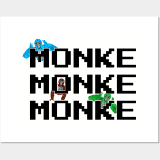 Monke Hide n Seek Posters and Art